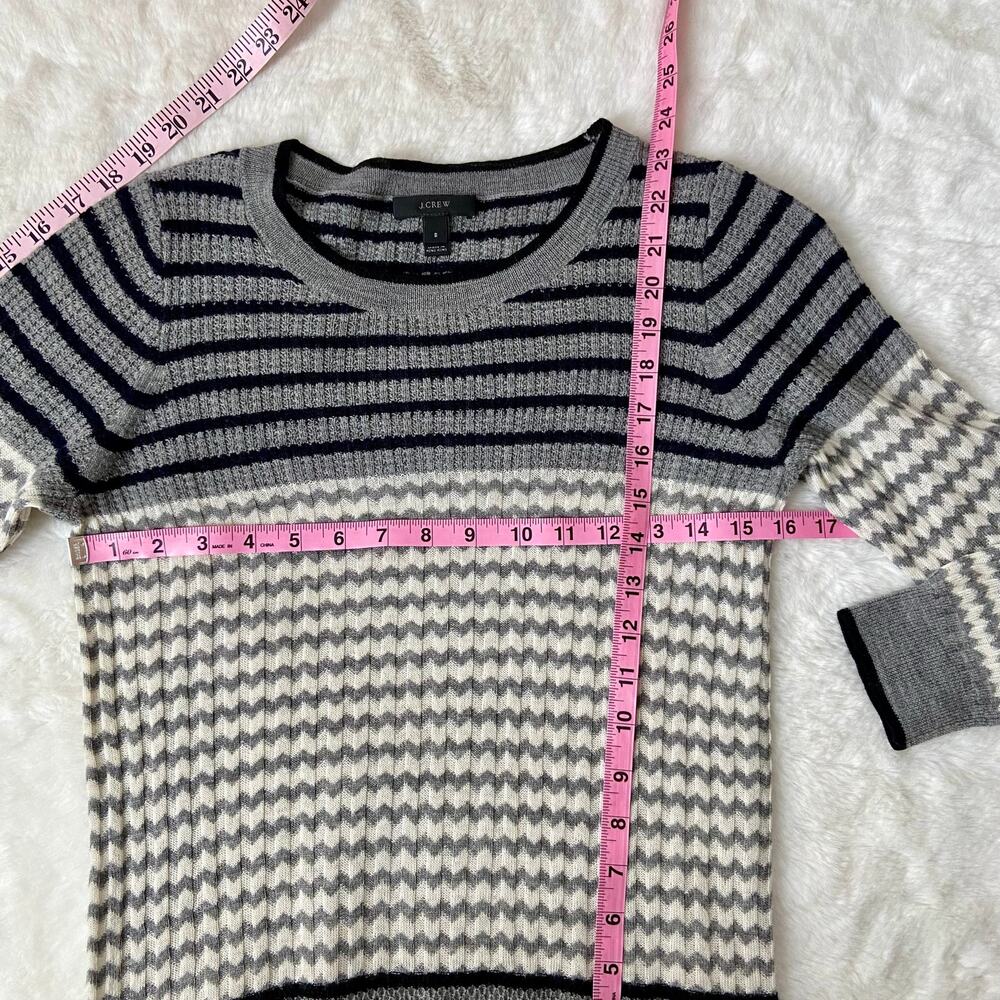 J. Crew Striped Wool Sweater Size Small - Picture 3 of 5
